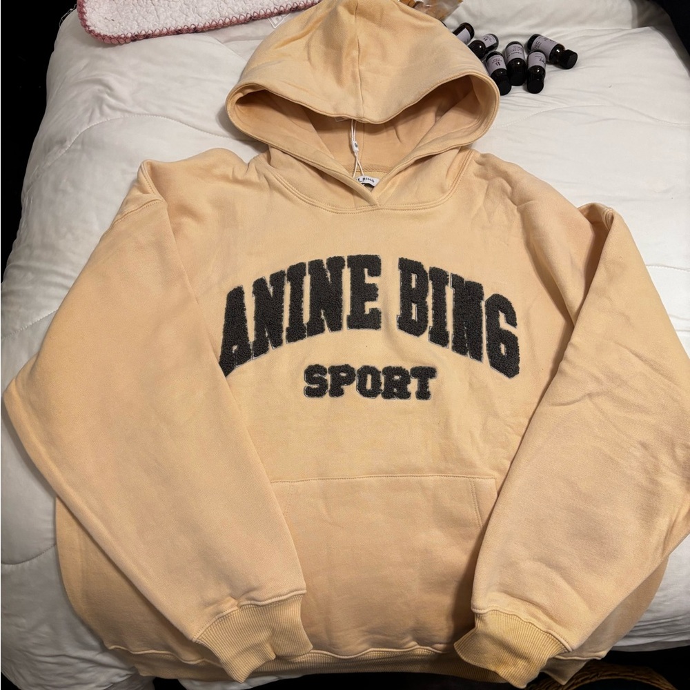 Anine Bing Sport Yellow Hoodie